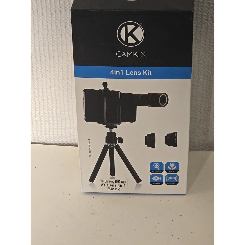 CamKix 4-in-1 iPhone Lens Kit 12X Telephoto Wide Macro Fisheye Zoom Tested Works
